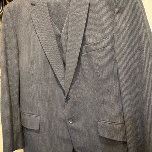 Gray 3 piece suit Classic Pinstripe